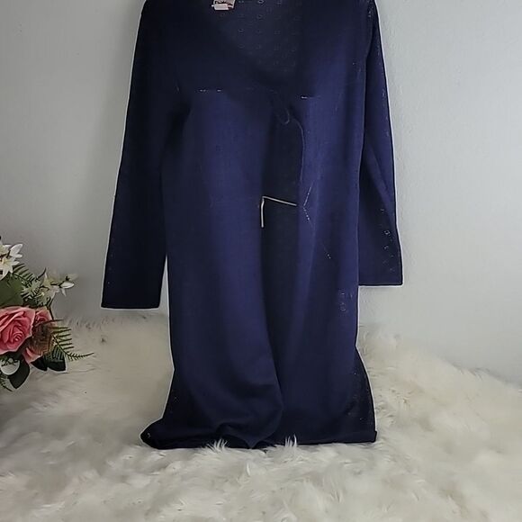 1771  DYNAMITE Blue Sweater long Sleeve Size Small - Picture 4 of 4